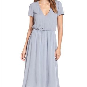 WAYF Blue Midi Dress W Sz S